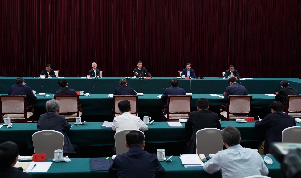 2019年5月20日至22日，中共中央總書記、國家主席、中央軍委主席習(xí)近平在江西考察，主持召開推動(dòng)中部地區(qū)崛起工作座談會(huì)并發(fā)表重要講話。新華社記者 謝環(huán)馳 攝 